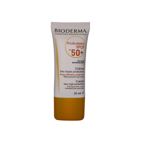 تصویر  کرم ضد آفتاب بایودرما سری فتودرم اسپات ⁺SPF50 حجم ۳۰ میلی لیتر