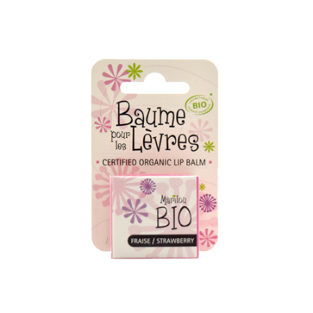 بالم لب مرطوب کننده ماریلو بایو با رایحه توت فرنگی حجم ۵ میلی لیتر