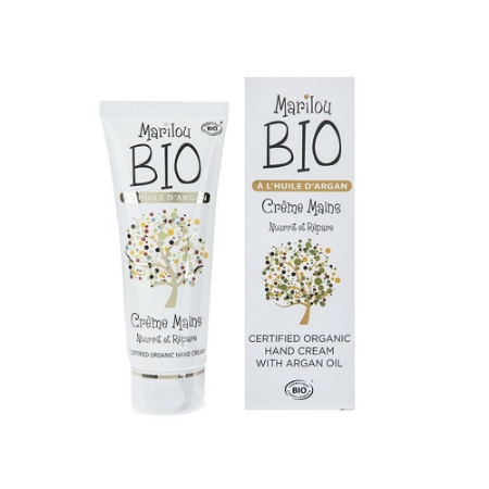 کرم دست ارگانیک ماریلو بایو روغن آرگان حجم ۷۵ میلی لیتر