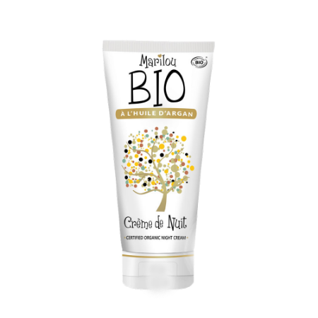 کرم شب مغذی ماریلو بایو روغن آرگان حجم ۵۰ میلی لیتر