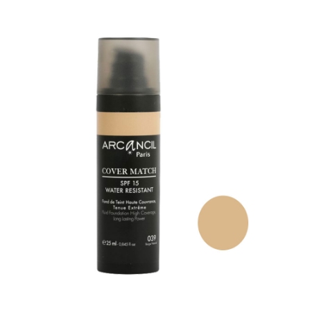 کرم پودر آرکانسیل مدل کاور مچ شماره رنگ ۰۳۹