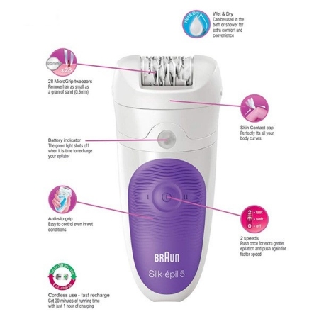 اپیلاتور براون سری Silk Epil 5 مدل 541-5