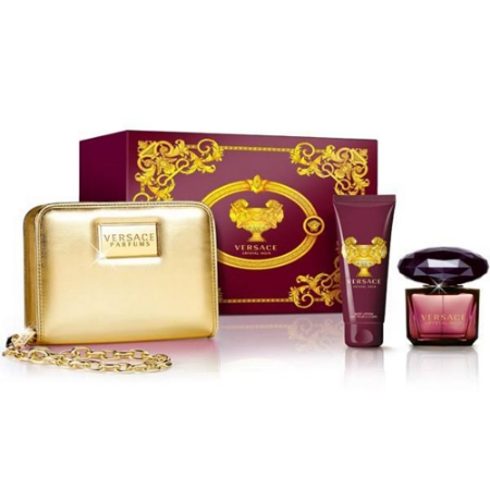 Versace Crystal Noir Eau De Toilette Gift Set For Women 90ml