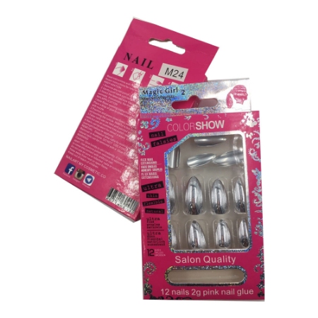 ناخن مصنوعی مجیک گرل مدل M24 بسته 12 عددی