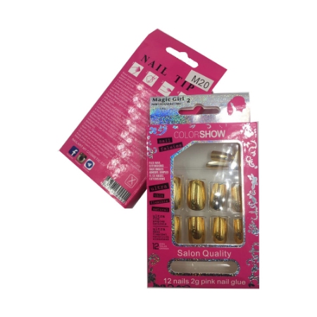 ناخن مصنوعی مجیک گرل مدل M20 بسته 12 عددی