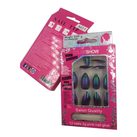 ناخن مصنوعی مجیک گرل مدل M31 بسته 12 عددی