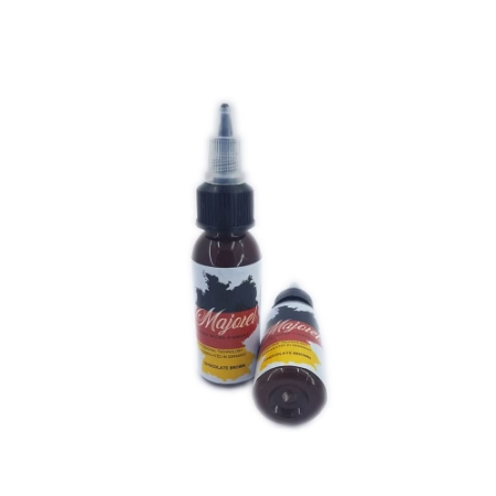 رنگ تاتو ماژورل رنگ قهوه ای شکلاتی