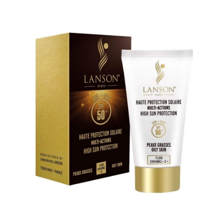 فلوئید ضد آفتاب لانسون مدل Multi action بژ روشن شماره 3 حجم 40 میلی لیتر