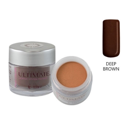 پودر کاشت ناخن آی بی آی مدل Deep Brown وزن 9 گرم