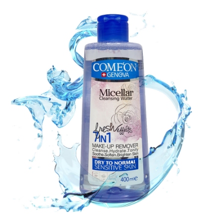 میسلار واتر کامان مناسب پوست خشک تا نرمال حجم 400 میلی لیتر