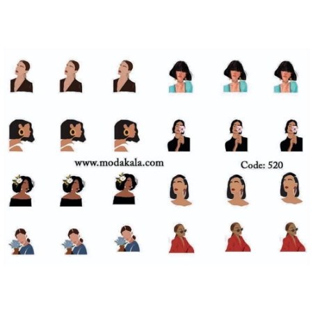 لنز ناخن شماره 520