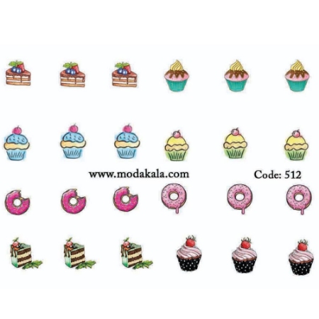 لنز ناخن شماره 512