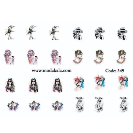 لنز ناخن شماره 349