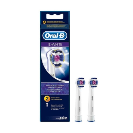 یدک مسواک برقی اورال بی مدل ۳D White بسته ۲ تایی