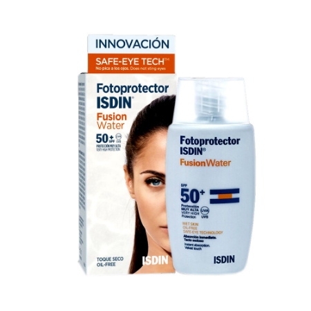 کرم ضدآفتاب ایزدین مدل Fusion water spf 50 حجم 50 میلی لیتر