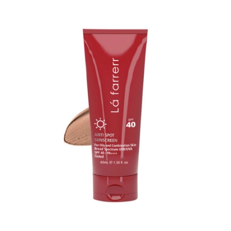 کرم ضد آفتاب و ضد لک رنگی لافارر مناسب پوست های چرب SPF40