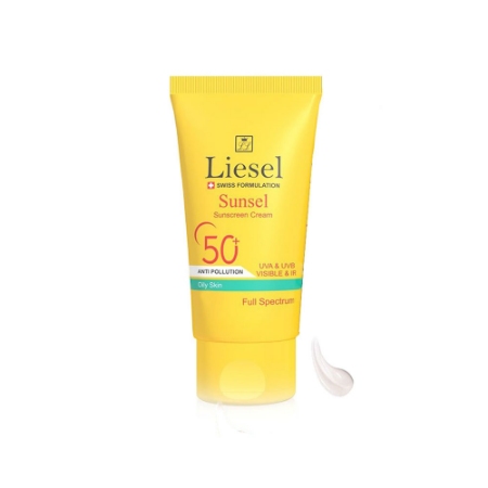 ضدآفتاب بی رنگ لایسل مدل سانسل مناسب پوست چرب حجم 40 میلی لیتر