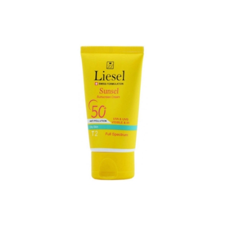 کرم ضد آفتاب لایسل مدل Sunsel SPF50 مناسب پوست چرب شماره T2
