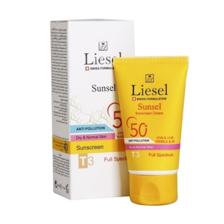 ضدآفتاب سانسل پوست خشک رنگی T1 لایسل حجم 40 میلی لیتر