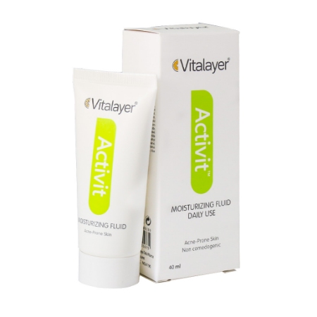 لوسیون فلوئید مرطوب کننده پوست چرب ویتالیر حجم 40 میلی لیتر