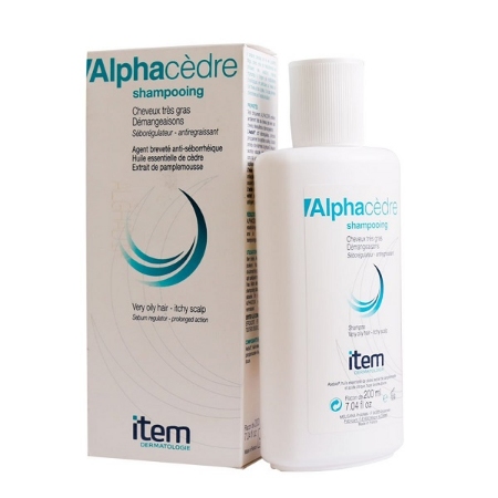 شامپو موهای چرب آیتم مدل آلفا سدر حجم ۲۰۰ میلی لیتر