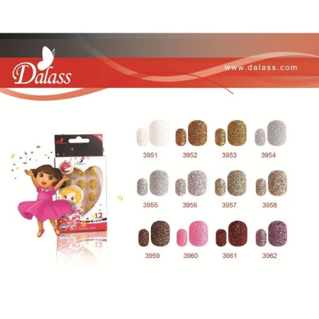ناخن مصنوعی کودک دالاس مدل 3957 بسته 12 عددی