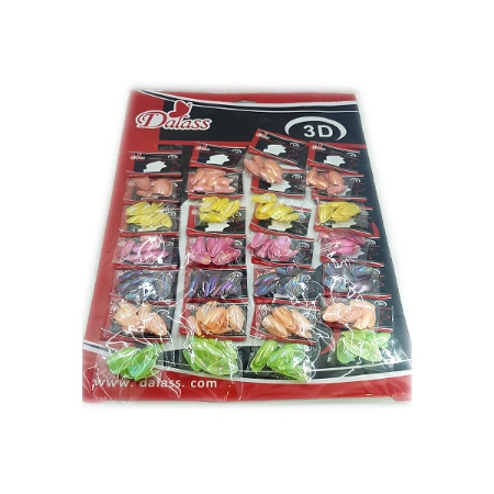 ناخن ورقه ای رنگی میکس دالاس مدل 3751