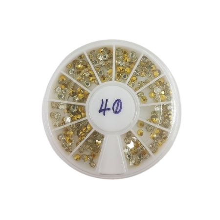 مجموعه نگین طراحی ناخن شماره 40