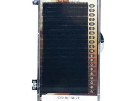 پالت مژه میکس موجی پلاس مدل 0.07 با فر