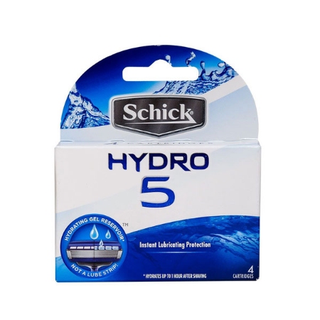 تیغ یدک خودتراش مردانه 5 تیغه HYDRO 5 شیک بسته 4 عددی