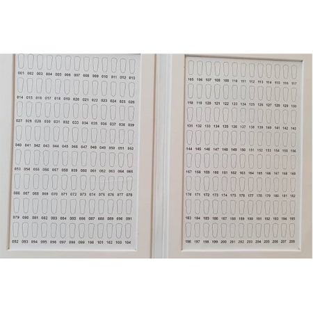 آلبوم عكس دار لاک ژل 208 تایی