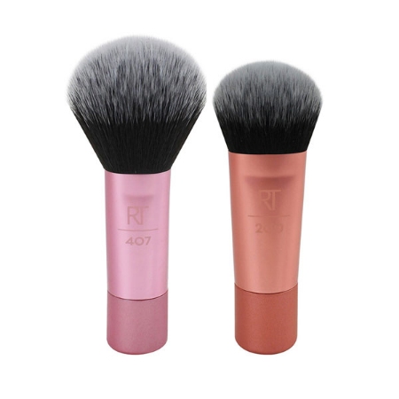 ست براش مینی کرم پودر و رژ گونه ریل تکنیک