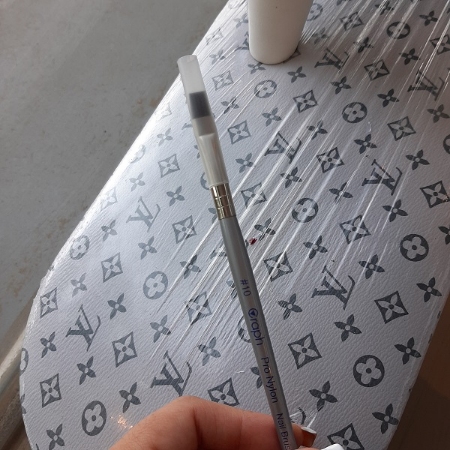 قلم مو کاشت ژل ناخن گراف مدل سر تخت شماره 10