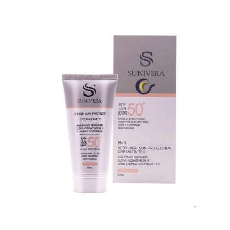 ضد آفتاب سانیورا مناسب پوست خشک رزبژ  SPF50  حجم50میلی لیتر