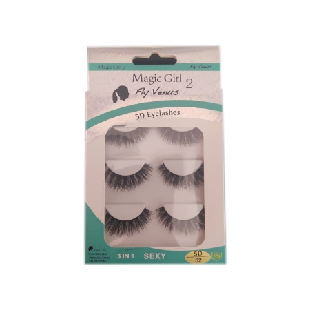 مژه 5 بعدی مجیک گرل سه جفتی شماره 52