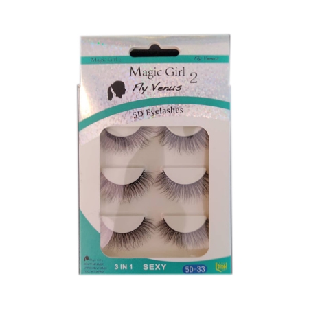 مژه 5 بعدی مجیک گرل سه جفتی شماره 33