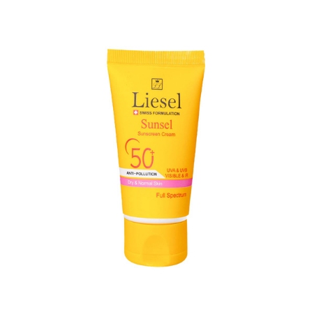 کرم ضد آفتاب بی رنگ لایسل مناسب پوست خشک و نرمال  SPF 50