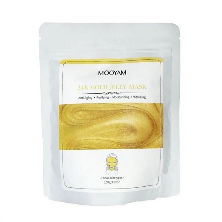 ماسک هیدروژلی طلا 24 عیار مویام حجم 100 گرم