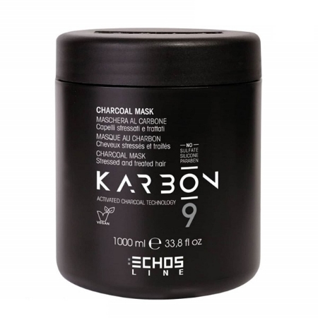 ماسک مو کربن و بامبو اچ اس لاین بدون سولفات حجم 1000 میلی لیتر