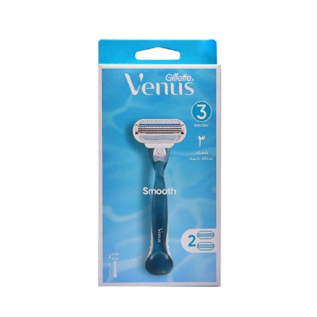 خود تراش ژیلت مدل Venus Smooth به همراه دو تیغ یدک