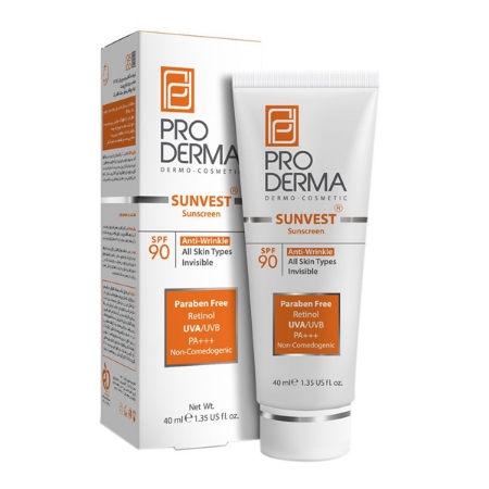 ضد آفتاب و ضد چروک بی رنگ پرودرما SPF90