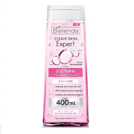 محلول پاک کننده بیلندا مدل میسلار ۳ در ۱ بیلندا حجم ۴۰۰ میلی لیتر