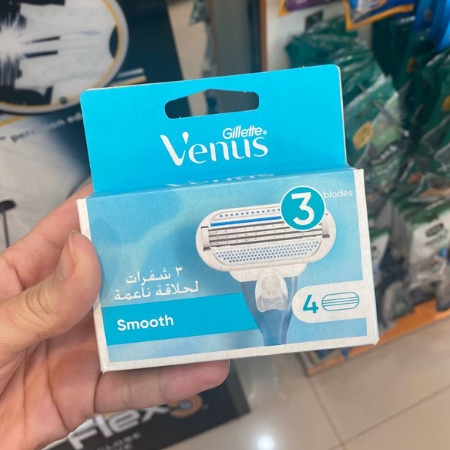 تیغ یدک ونوس ۳ تیغه ژیلت ۴ عددی