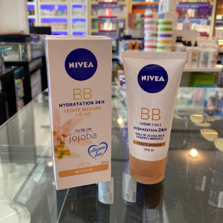 بی بی کرم نیوآ spf15 رنگ متوسط حجم 50 میلی لیتر