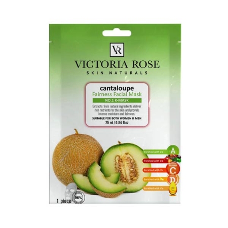 ماسک ورقه ای صورت طالبی ویکتوریا رز وزن 25 گرم