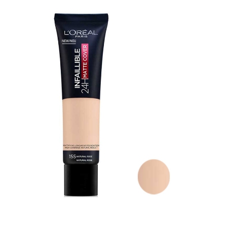  کرم پودر لورآل مدل اینفالیبل Matte Cover حجم 30 میلی لیتر