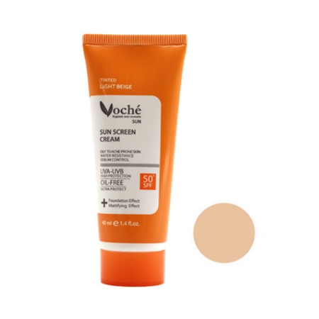 ضد آفتاب رنگی پوست های چرب و مستعد آکنه SPF50 وچه