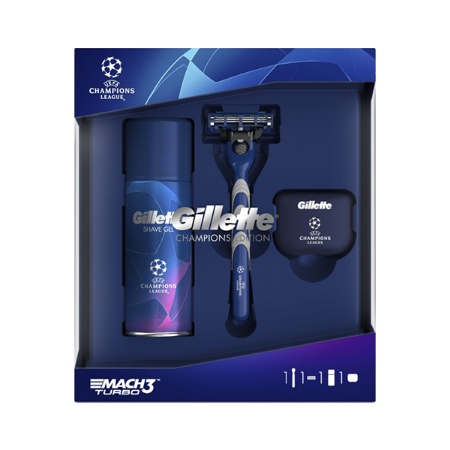 پک هدیه مردانه ژیلت Gillette مدل Mach3 Turbo 