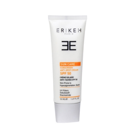 کرم ضد آفتاب ضد لک بی رنگ اریکه SPF50حجم 50 میلی لیتر 
