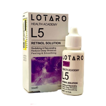 محلول ضد چروک حاوی رتینول ال 5 لوتارو حجم 30 میلی لیتر